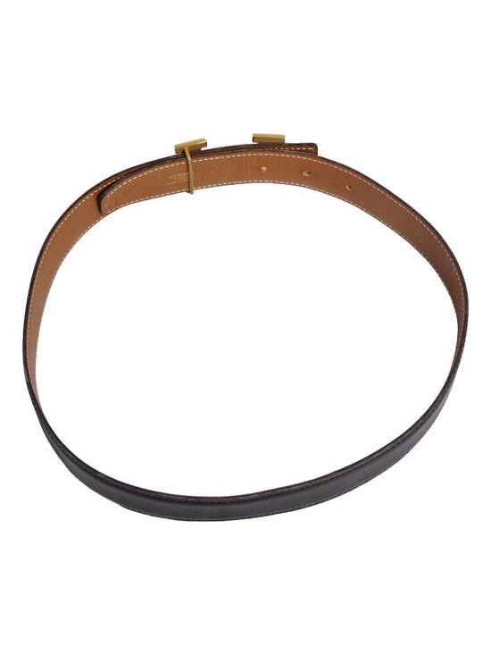 Hermes Vintage 96 Belt Leather River
